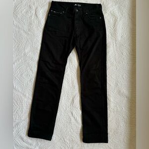 Nike SB Pants Mens 28x31 Black Straight Fit Tiffany Blue Zipper Chino Canvas